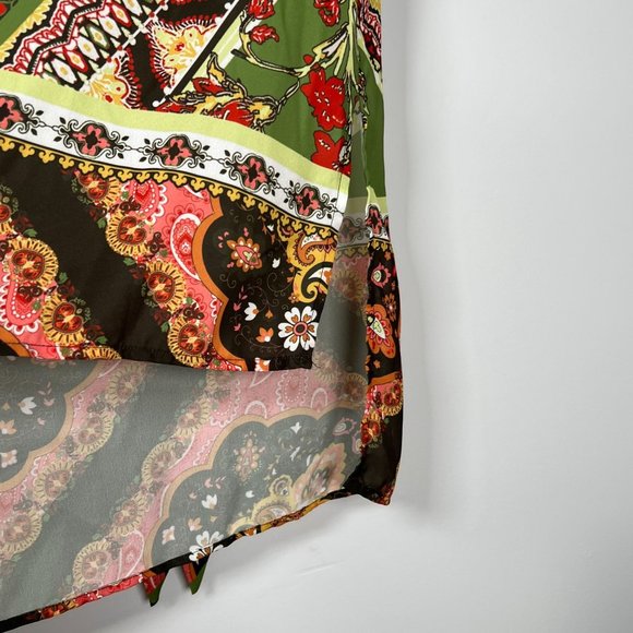 New‎ York & Co XXL Retro Print Tunic or Mini Dress Sleeveless Boho Design - Picture 11 of 14